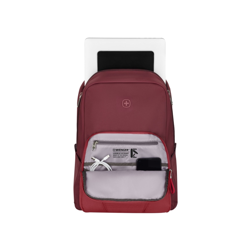 Wenger - Mochila para portátil 20 l 15,6" con bolsillo para tableta 10" Movimiento rojo
