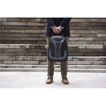 Wenger - Mochila para portátil 25 l 17" con bolsillo para tableta 12" Pegasus negro/gris