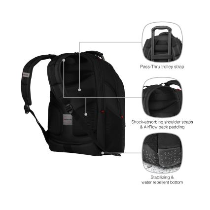 Wenger - Mochila para portátil 26 l 17" con bolsillo para tableta 10" Ibex Ballistic Deluxe