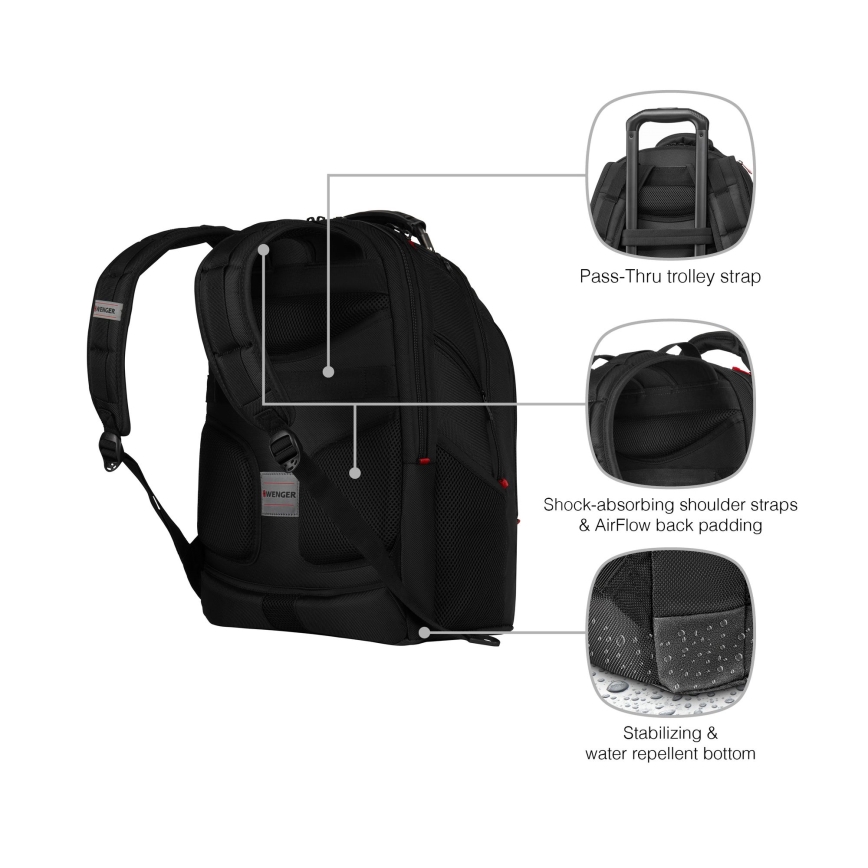 Wenger - Mochila para portátil 26 l 17" con bolsillo para tableta 10" Ibex Ballistic Deluxe