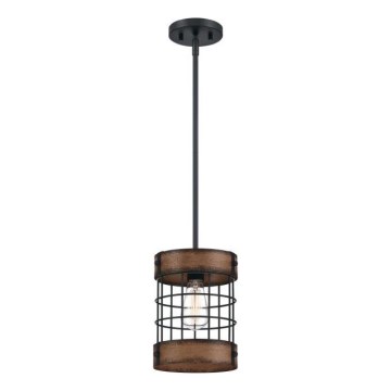 Westinghouse 61179 - Lámpara colgante LANGSTON 1xE27/60W/230V barnwood