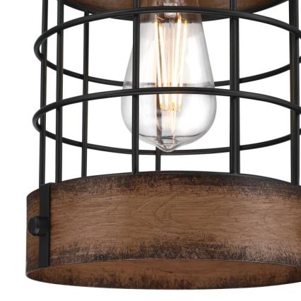Westinghouse 61179 - Lámpara colgante LANGSTON 1xE27/60W/230V barnwood