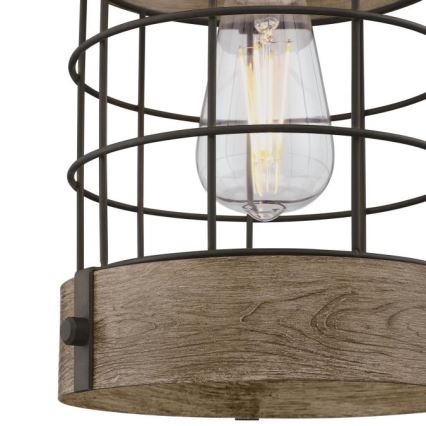 Westinghouse 61180 - Lámpara colgante LANGSTON 1xE27/60W/230V pino