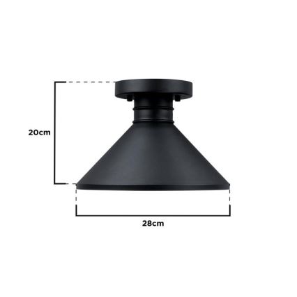 Westinghouse 61238 - Plafón de exterior WALTER 1xE27/60W/230V IP44