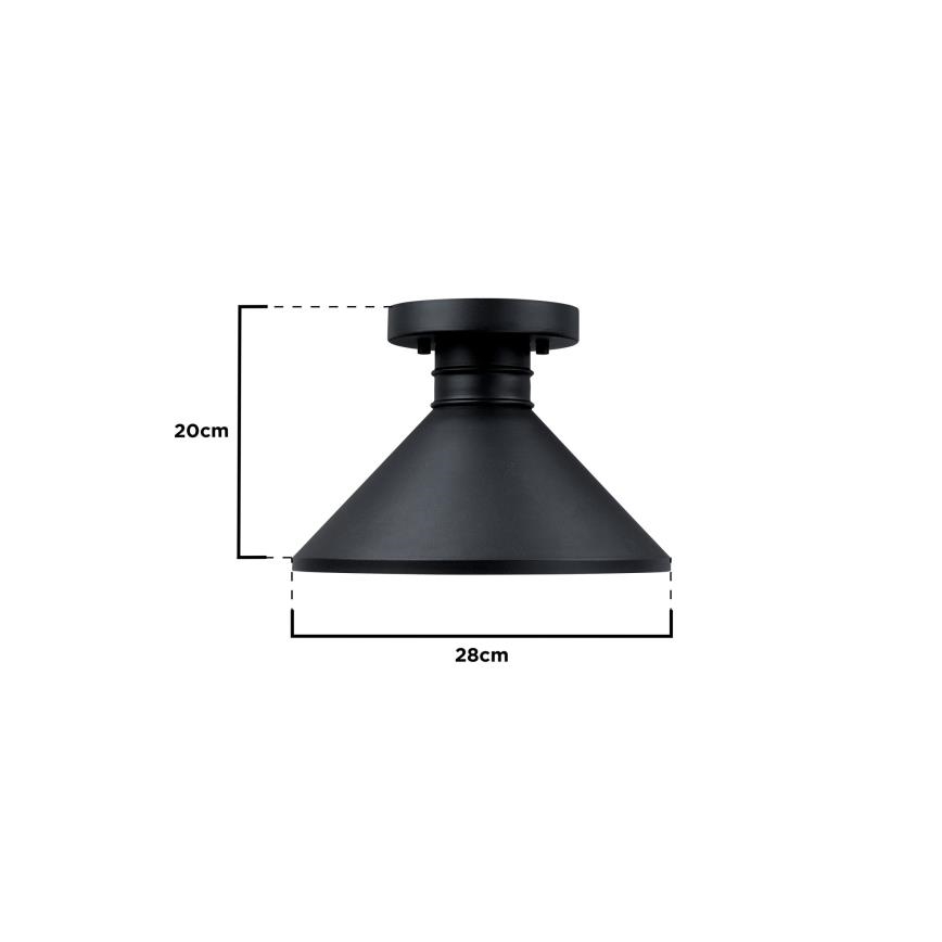 Westinghouse 61238 - Plafón de exterior WALTER 1xE27/60W/230V IP44