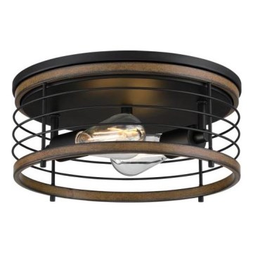Westinghouse 61250 - Plafón ACKTON 2xE27/60W/230V barnwood