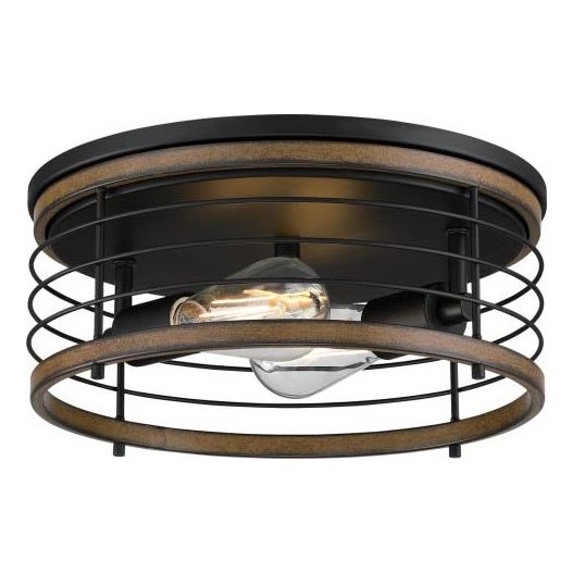 Westinghouse 61250 - Plafón ACKTON 2xE27/60W/230V barnwood