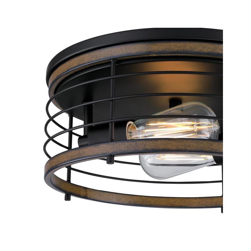 Westinghouse 61250 - Plafón ACKTON 2xE27/60W/230V barnwood