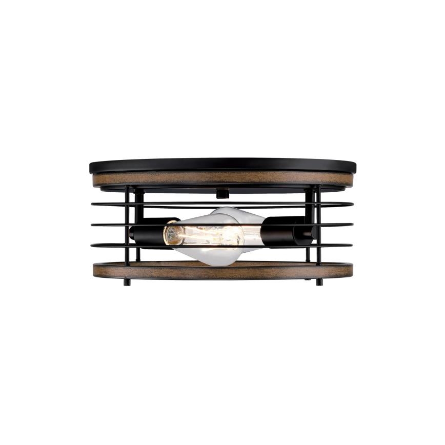 Westinghouse 61250 - Plafón ACKTON 2xE27/60W/230V barnwood