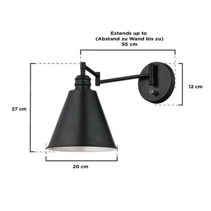 Westinghouse 61254 - Aplique TROCADERO 1xE27/60W/230V
