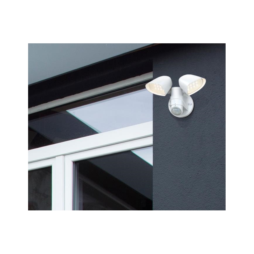 Westinghouse 63642 - Proyector LED de exterior con sensor 2xLED/8,75W/230V IP44