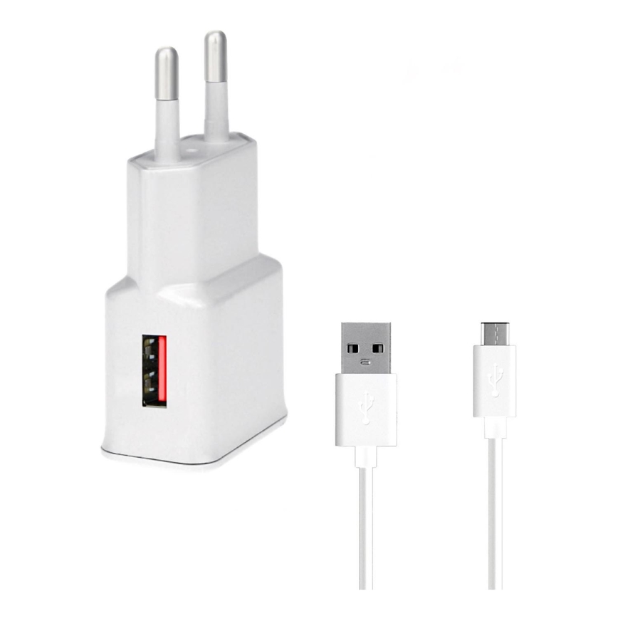 Winner Group- Adaptador para cargador rápido 1xUSB-A PD 18W + Cable USB USB-C / USB-A 1m