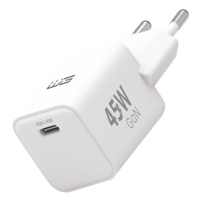 Winner Group - Adaptador para cargador rápido 1xUSB-C Power Delivery 45W blanco