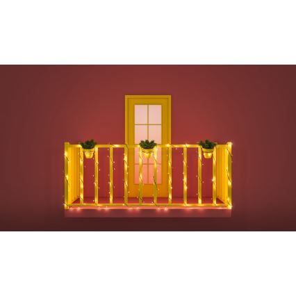 WiZ - Cadena LED RGBW regulable para exteriores 160xLED 20m IP44 2700-5000K Wi-Fi