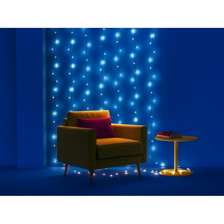WiZ - Cadena LED RGBW regulable para exteriores 160xLED 20m IP44 2700-5000K Wi-Fi