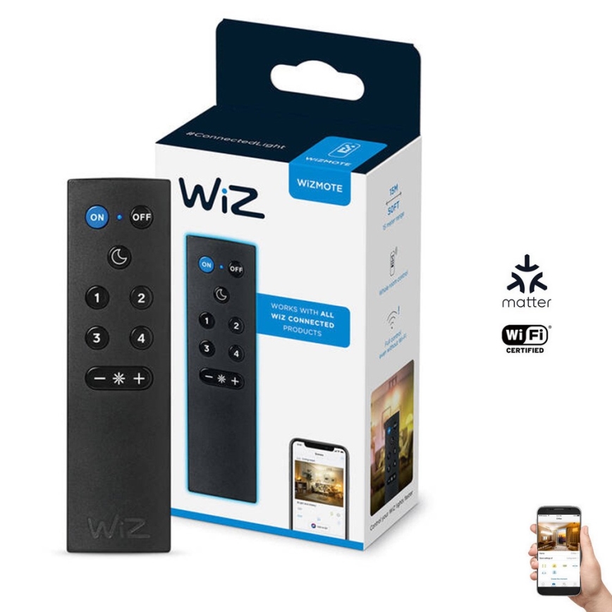 WiZ - Control remoto WIZMOTE 2xAAA Wi-Fi