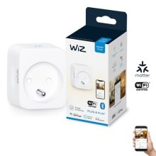 WiZ - Enchufe inteligente E 2300W + medidor de potencia Wi-Fi