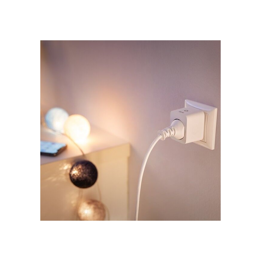 WiZ - Enchufe inteligente E 2300W + medidor de potencia Wi-Fi