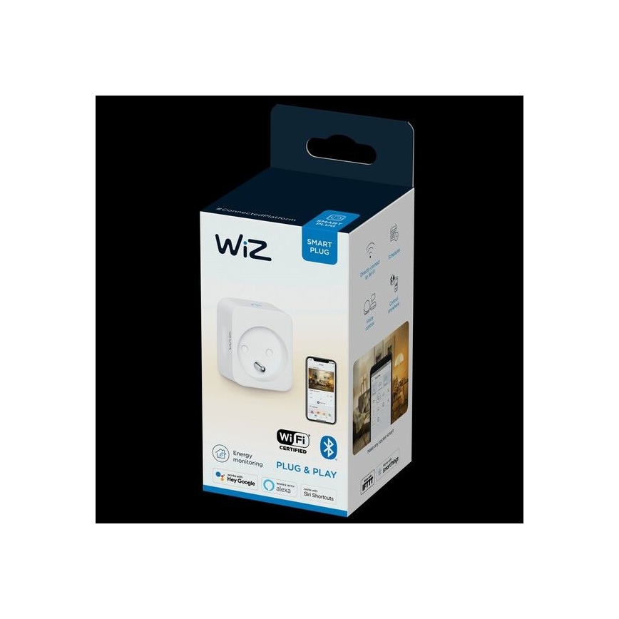 WiZ - Enchufe inteligente E 2300W + medidor de potencia Wi-Fi