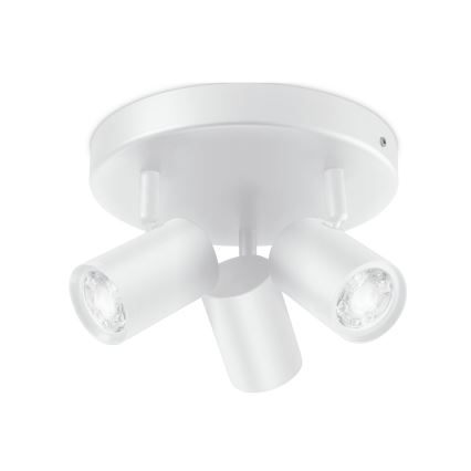 WiZ - LED RGBW Foco regulable IMAGEO 3xGU10/4,9W/230V 2200-6500K Wi-Fi CRI 90 blanco