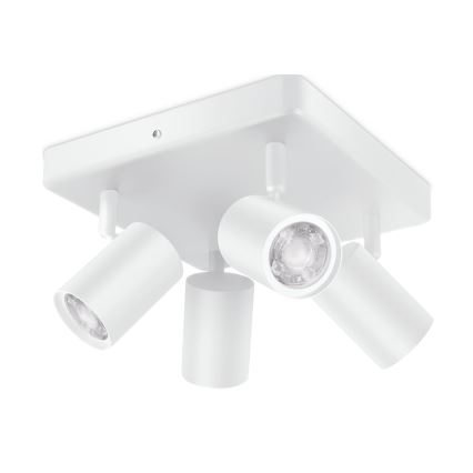 WiZ - LED RGBW Foco regulable IMAGEO 4xGU10/4,9W/230V 2200-6500K Wi-Fi CRI 90 blanco