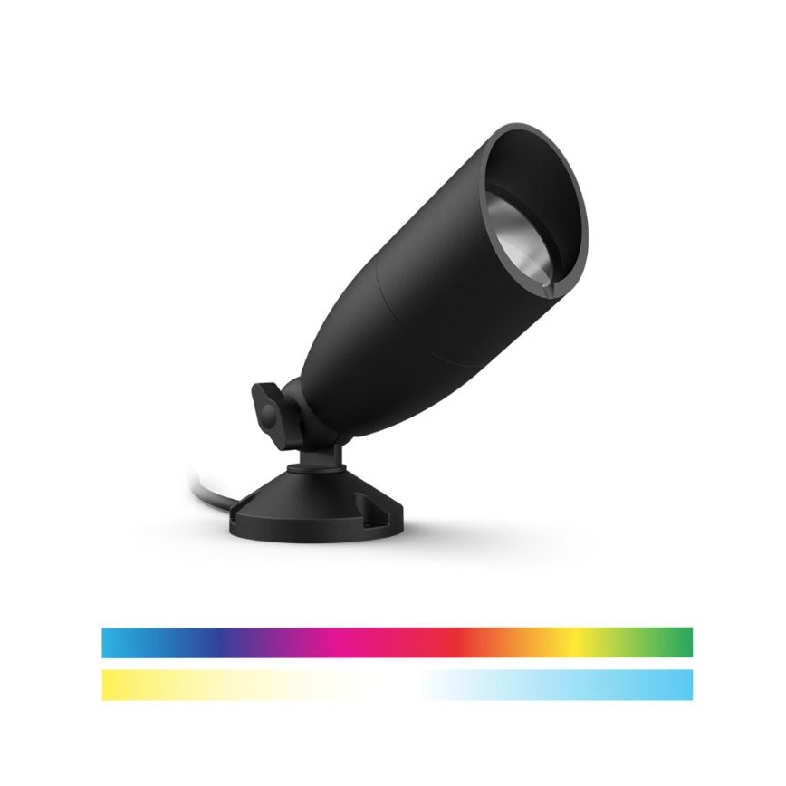 WiZ - JUEGO 2x LED RGBW Lámpara de exterior regulable SPOT LED/10W/230V 2700-5000K IP65 Wi-Fi