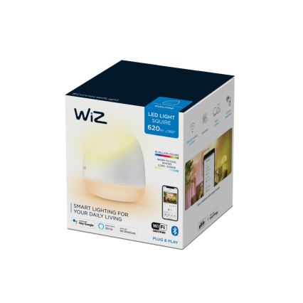 WiZ - Lámpara de mesa LED RGBW regulable SQUIRE LED/9W/230V 2200-6500K Wi-Fi