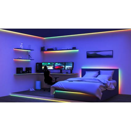 WiZ - LED RGBIC Tira regulable 10m LED/21W/230V 2700-6500K Wi-Fi