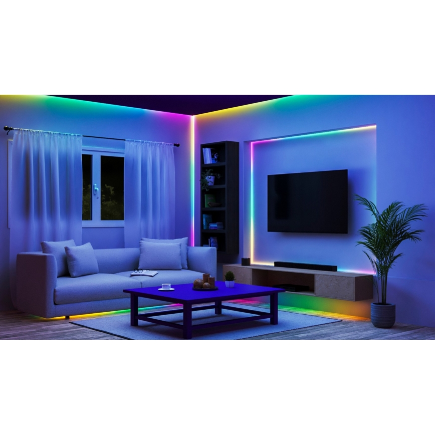 WiZ - LED RGBIC Tira regulable 10m LED/21W/230V 2700-6500K Wi-Fi