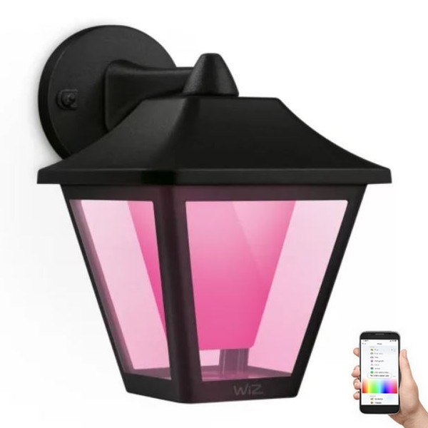 WiZ - LED RGBW Aplique de exterior regulable LED/9,5W/230V 2700-5000K IP44 Wi-Fi
