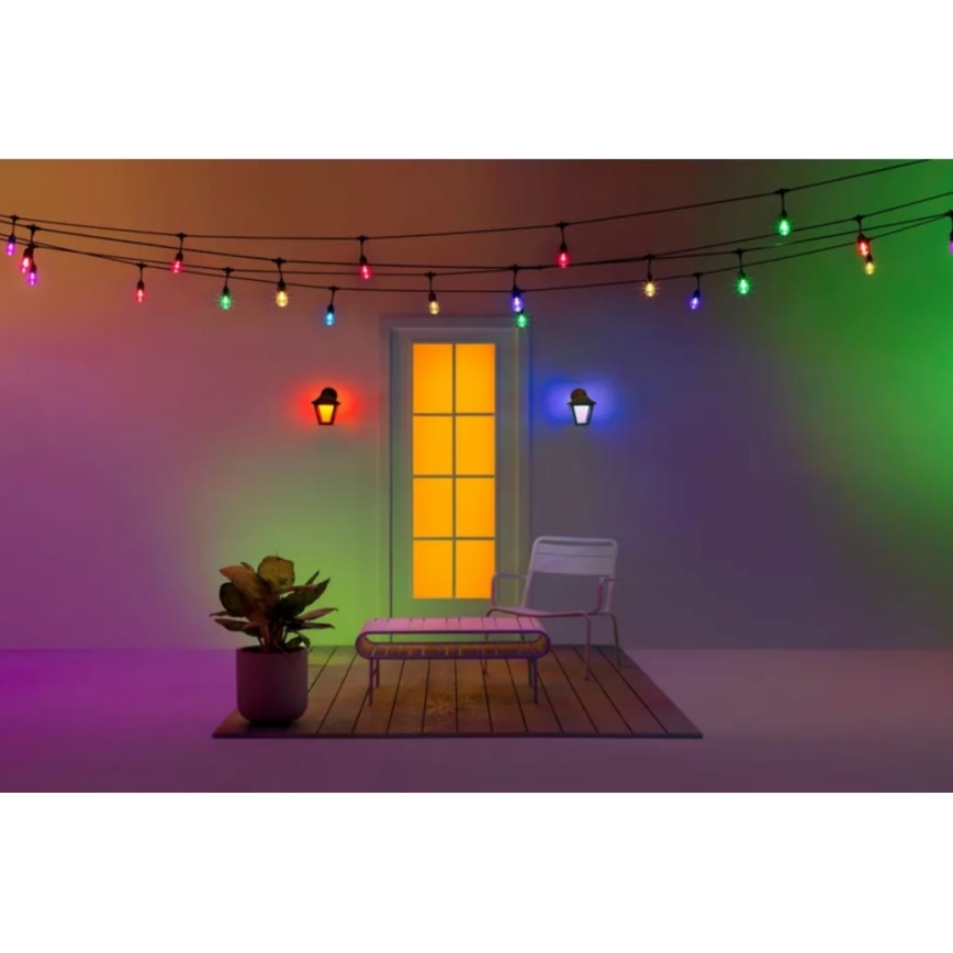 WiZ - LED RGBW Aplique de exterior regulable LED/9,5W/230V 2700-5000K IP44 Wi-Fi