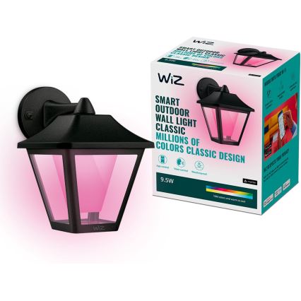 WiZ - LED RGBW Aplique de exterior regulable LED/9,5W/230V 2700-5000K IP44 Wi-Fi