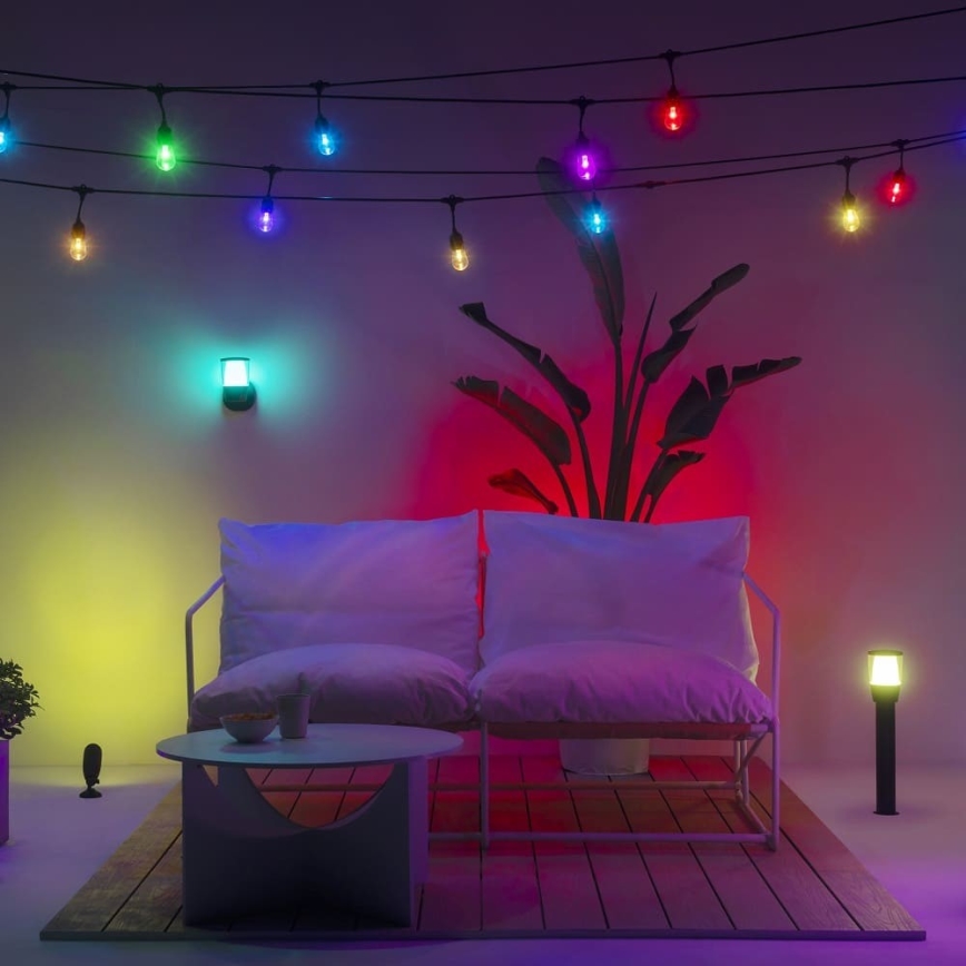 WiZ - LED RGBW Regulable exterior lámpara ELPAS LED/4,8W/12/230V 2700-5000K IP65 Wi-Fi