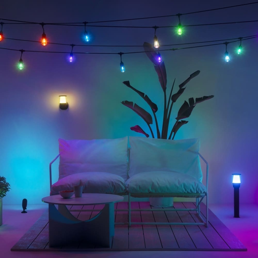 WiZ - LED RGBW Regulable exterior lámpara ELPAS LED/4,8W/12/230V 2700-5000K IP65 Wi-Fi