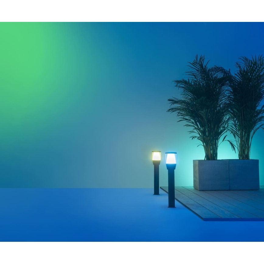 WiZ - LED RGBW Regulable exterior lámpara ELPAS LED/4,8W/12/230V 2700-5000K IP65 Wi-Fi