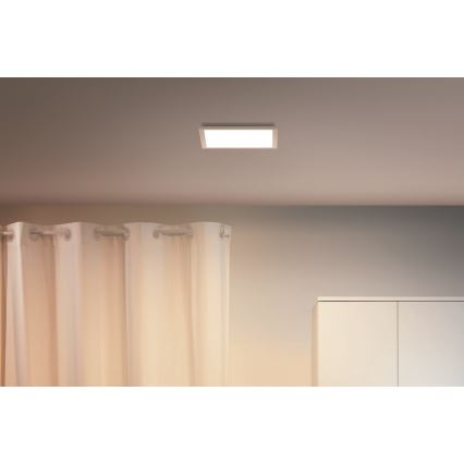 WiZ - Plafón LED regulable SUPERSLIM LED/12W/230V 2700-6500K Wi-Fi blanco