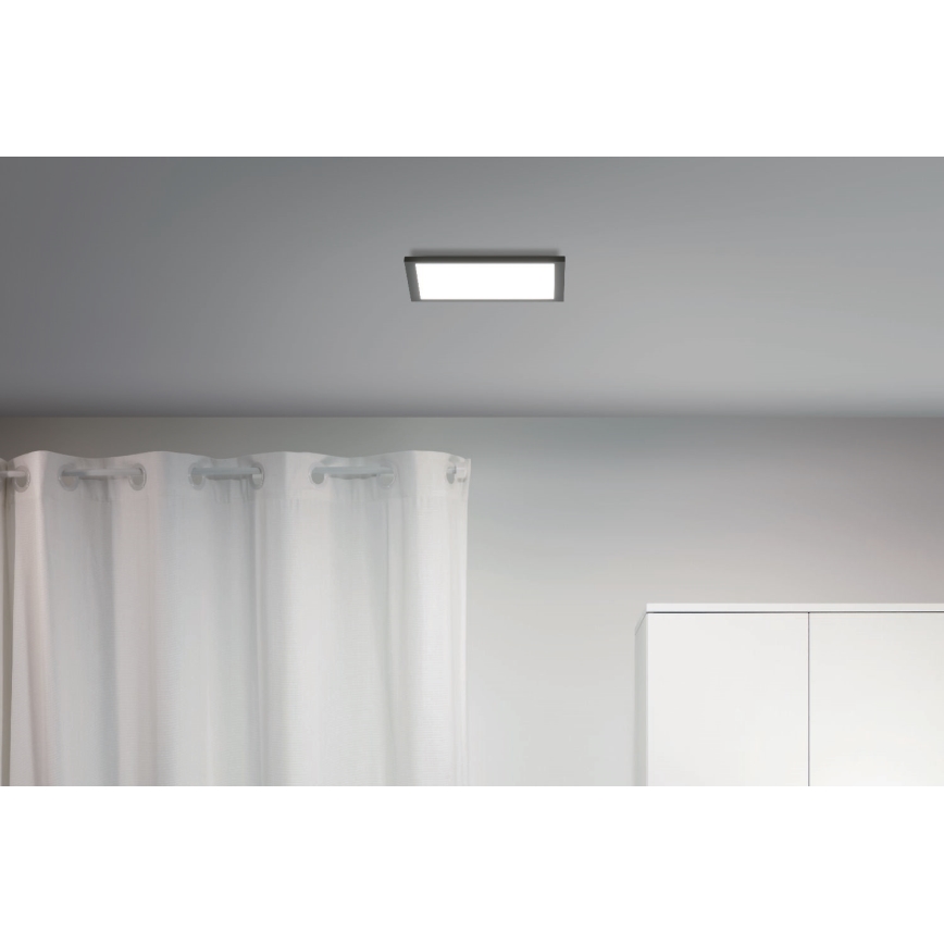 WiZ - Plafón LED regulable SUPERSLIM LED/12W/230V 2700-6500K Wi-Fi negro