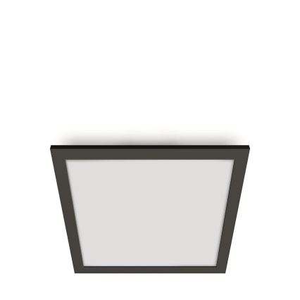 WiZ - Plafón LED regulable SUPERSLIM LED/12W/230V 2700-6500K Wi-Fi negro