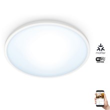 WiZ - Plafón LED regulable SUPERSLIM LED/14W/230V 2700-6500K Wi-Fi blanco