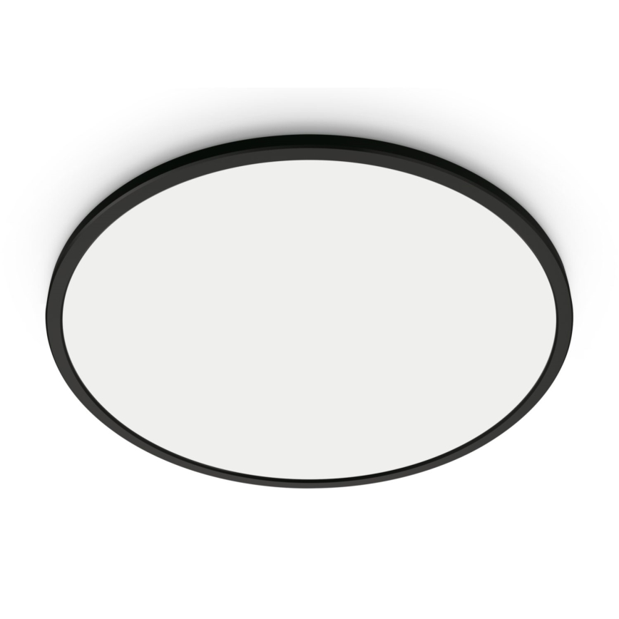 WiZ - Plafón LED regulable SUPERSLIM LED/14W/230V 2700-6500K Wi-Fi negro
