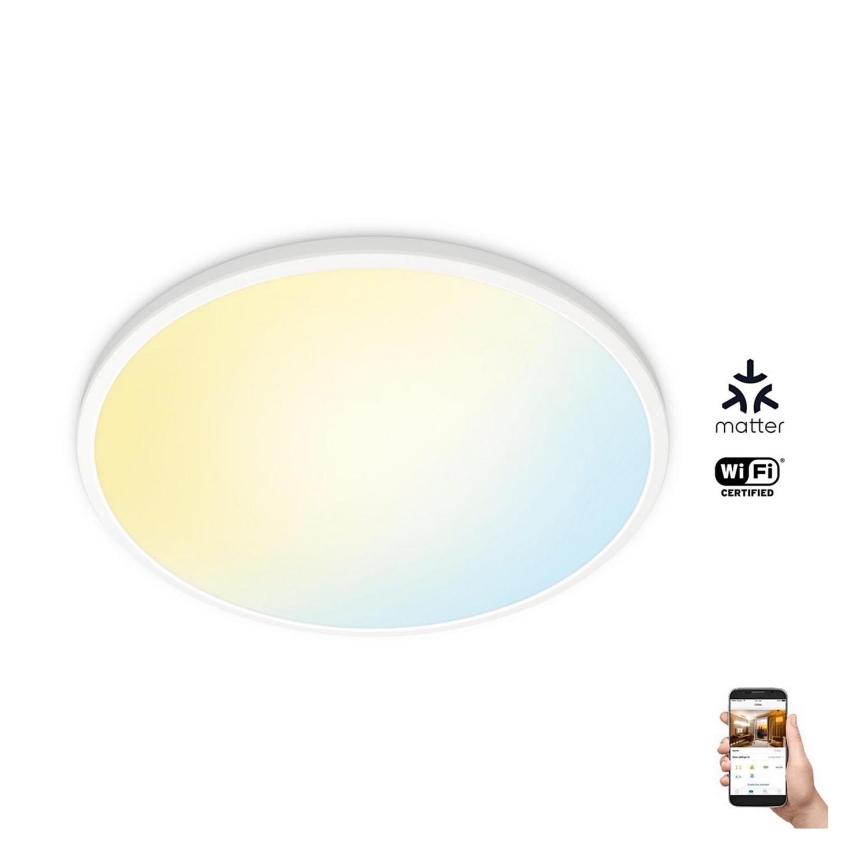 WiZ - Plafón LED regulable SUPERSLIM LED/32W/230V 2700-6500K Wi-Fi blanco