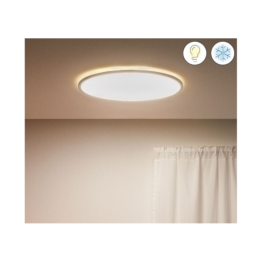 WiZ - Plafón LED regulable SUPERSLIM LED/32W/230V 2700-6500K Wi-Fi blanco
