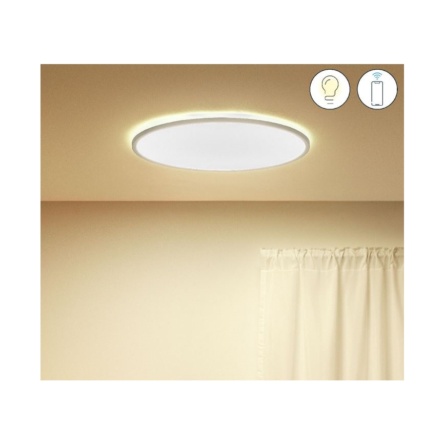 WiZ - Plafón LED regulable SUPERSLIM LED/32W/230V 2700-6500K Wi-Fi blanco