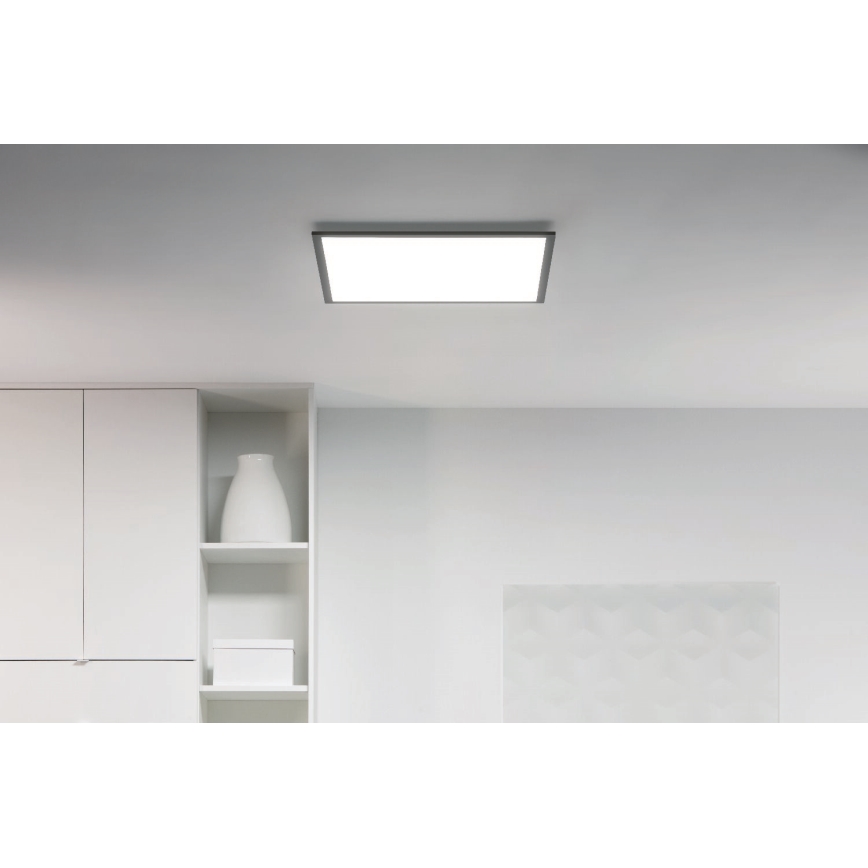 WiZ - Plafón LED regulable SUPERSLIM LED/36W/230V 2700-6500K Wi-Fi negro