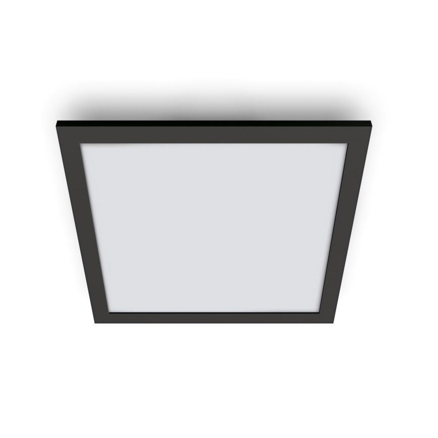 WiZ - Plafón LED regulable SUPERSLIM LED/36W/230V 2700-6500K Wi-Fi negro