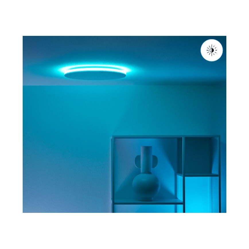 WiZ - Plafón LED RGBW regulable RUNE LED/21W/230V 2700-6500K Wi-Fi blanco