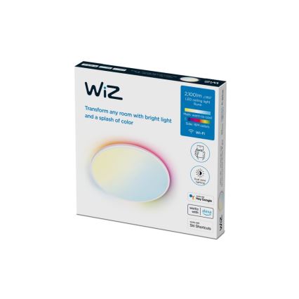 WiZ - Plafón LED RGBW regulable RUNE LED/21W/230V 2700-6500K Wi-Fi blanco