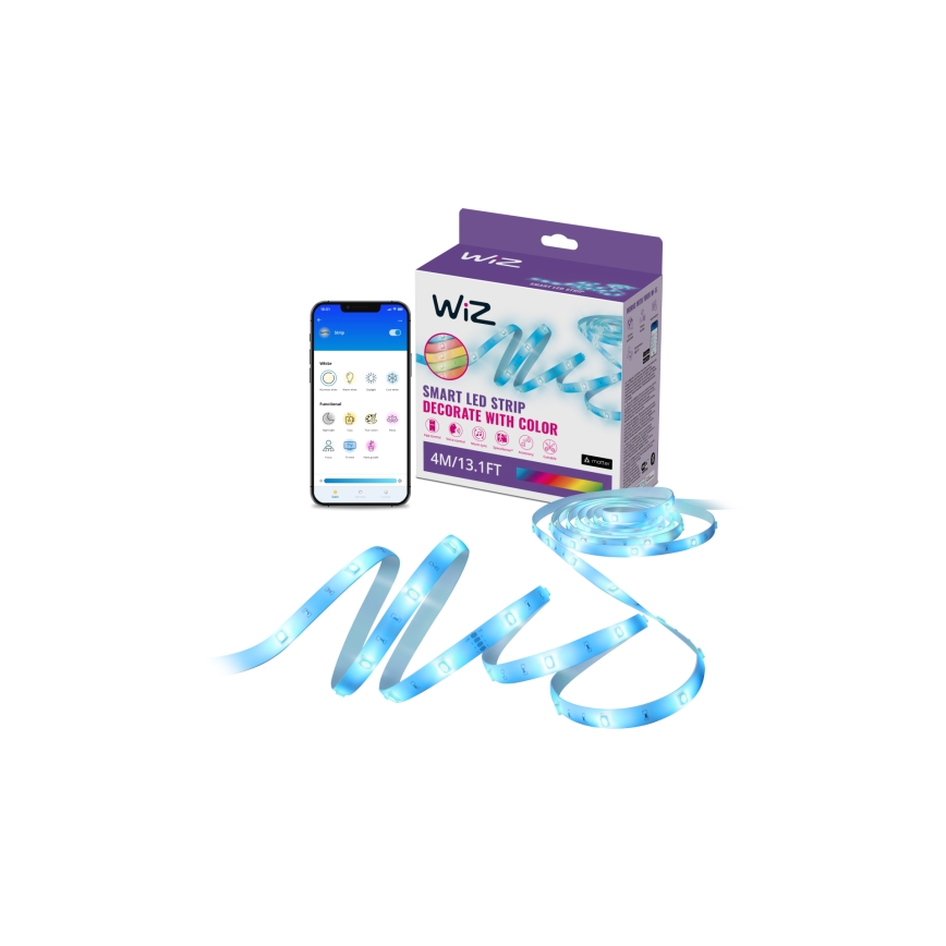 WiZ - Tira LED RGBW regulable 4m LED/6,5/230V 2700-6500K Wi-Fi