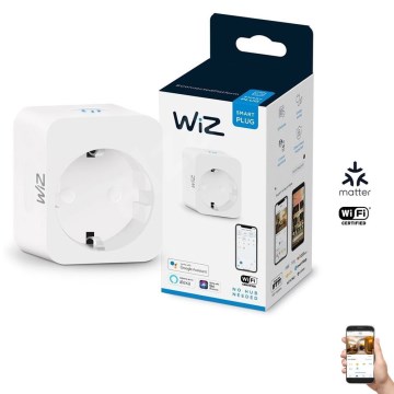 WiZ - Toma inteligente F 2300W Wi-Fi SCHUKO