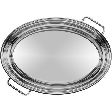 WMF - Fuente ovalada para asar con tapa  41x28,5 x18 cm acero inoxidable